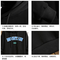 WY2231-P35纯连帽卫衣男大码运动帽衫宽松薄砖墙，男装卫衣，电商A040A