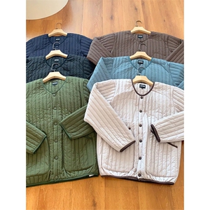 网图 高品 冬季轻薄保暖复古条纹绗缝棉衣棉服情侣男女 A1092-P78图片