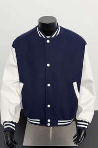 假模-美式棒球服男士秋新款百搭夹克外套 9112-P68图片