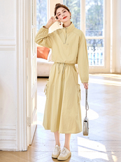 开春穿搭一整套女2025超火三件套春装休闲洋气时尚减龄气质套装裙，女装套装/套裙，依多米