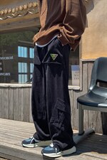 22秋新款灯芯绒宽松休闲港风oversize休闲长裤B266-X829-P60，男装休闲裤，星座B257-1