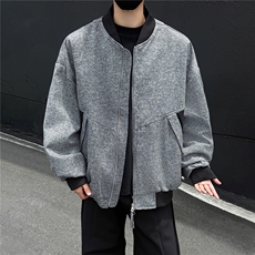 黑墙棒球服工装夹克休闲潮牌高品质立领休闲外套A436-6107-P75，男装夹克，电商A436