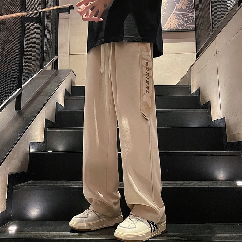2025新款休闲舒适宽松卫裤情侣男女长裤A068-ZXK191-TP40图片