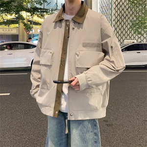 美式多口袋飞行夹克男春季复古机能工装外套 A406 JK3513 特P75图片