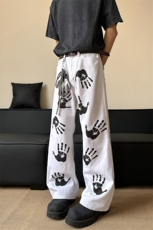现货高品质美式高街手掌印情侣牛仔裤610A-1-YG872-特P45，男装牛仔裤，星座610A-1