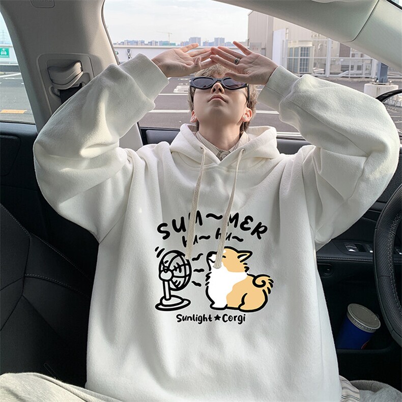 连帽卫衣男大码胖子帽衫大号运动服WY2420-P35图片