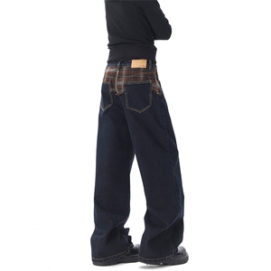 《现货主推》2026春季拼接装饰牛仔裤男GXX157-P53特 控98图片