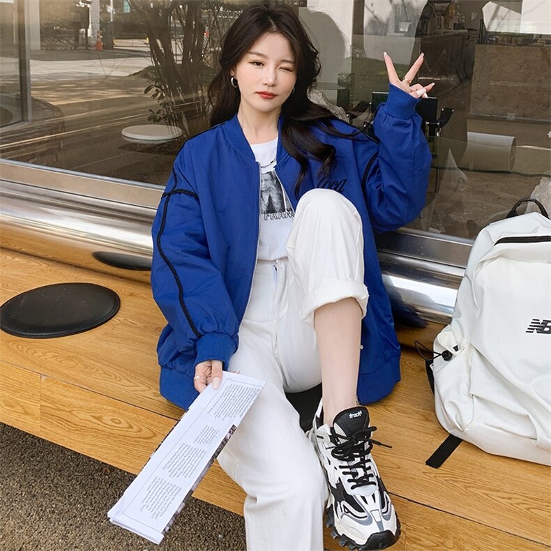 2022年主推现货新款原宿风棒球服女款号808-P125K178,女装短外套,浙宝305