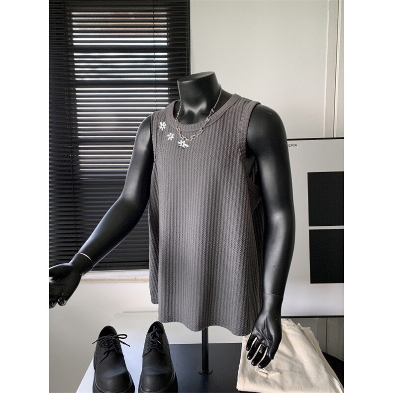 XZ809A/BXXX29/P25/控38肌理感美式印花背心T恤，男装背心/马甲，星座809A(原222-1)