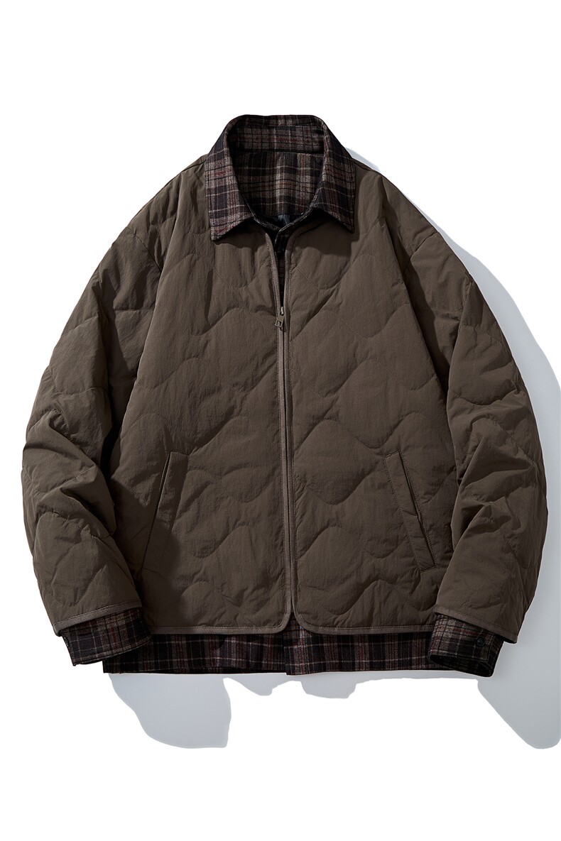 男士短裤假两件羽绒服外套D213-8155-P305,男装牛仔裤,电商D213