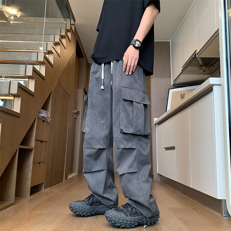 2026小众扎染脏脏休闲裤男宽松直筒垂感长裤24XK66790-特批40,男装休闲裤,电商A042