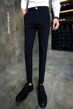 2021新款男士发型师休闲裤青年修身夜店时尚长裤A450-K514，男装休闲裤，星座1904A