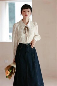 上衣+牛仔半裙,女装半身裙,慕尚依依