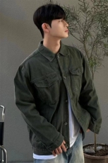 现货！春装牛仔夹克男宽松水洗牛仔外套大码牛仔815-4-JK132P100，男装夹克，星座716A（原星座815-4）