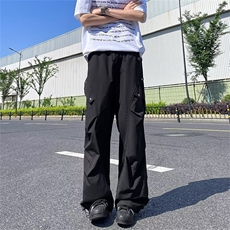 美式高街工装伞兵裤男夏季2024新款潮牌阔腿宽松复古直筒休闲，男装工装外套，星座716-3