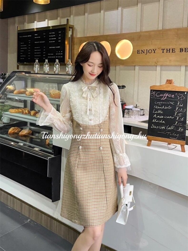 小香风连衣裙，女装连衣裙，天使公主