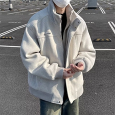 加棉夹克麂皮绒外套男A131-P95，男装夹克，电商D312