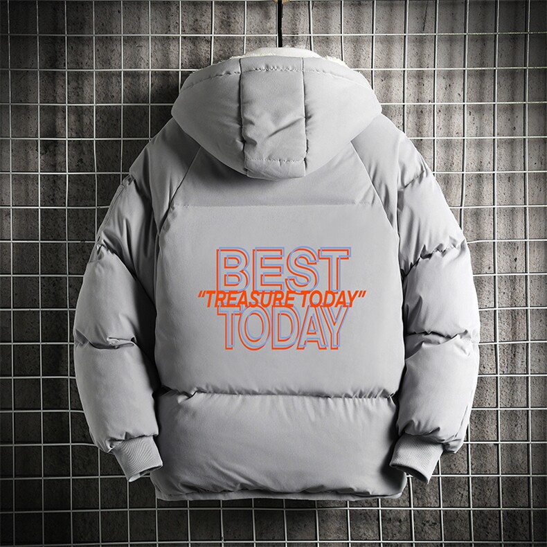 MY16181-P100加厚加绒连帽衣男大码服男面包服男网格挂拍,男装棉衣,电商A040A
