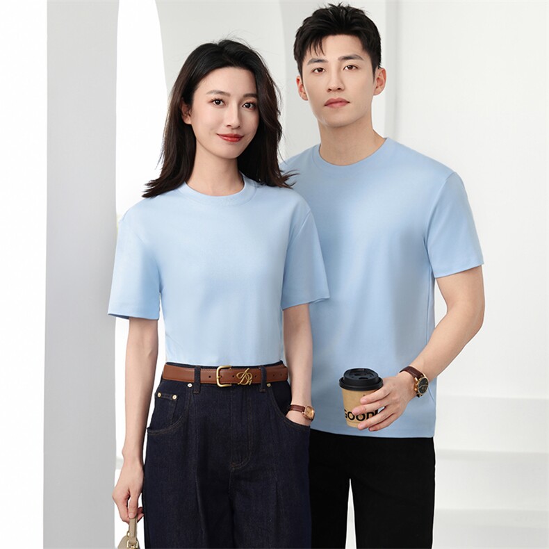 纯棉短袖T恤夏季圆领套头简约百搭上衣，女装T恤，春韵羊绒