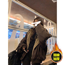 两面穿现货重磅短款座山雕棉衣男女双面穿毛毛绒棉服加厚外套，男装棉衣，电商A443