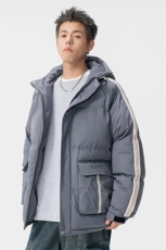 男士棉衣户外青少年连帽冲锋衣口袋棉服外套，男装棉衣，星座1206-1（原A206-1）