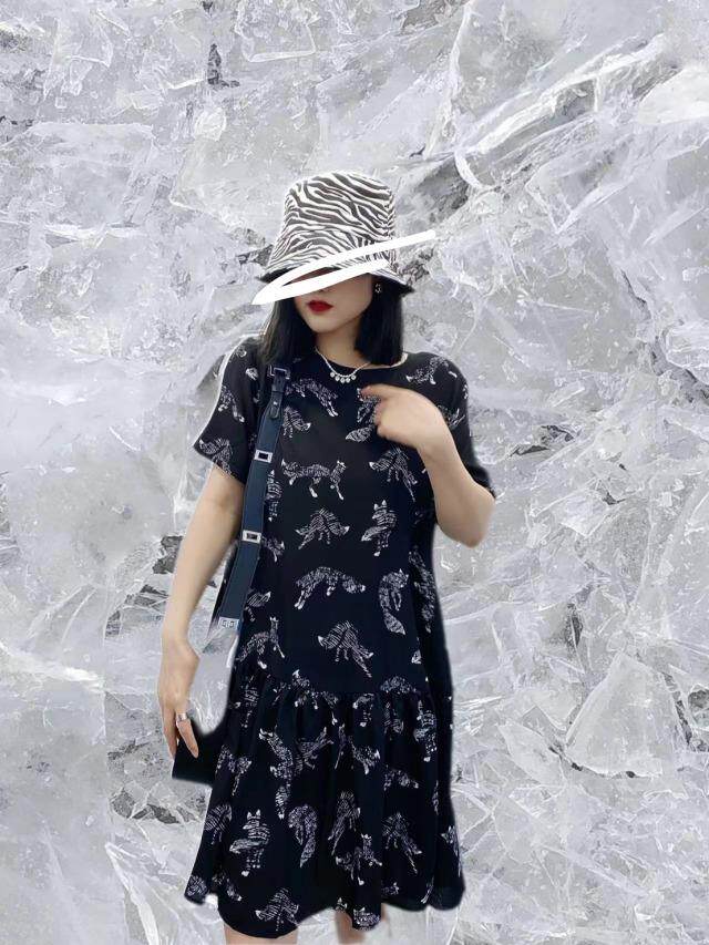 新款花色连衣裙，女装连衣裙，帝瀛 DY