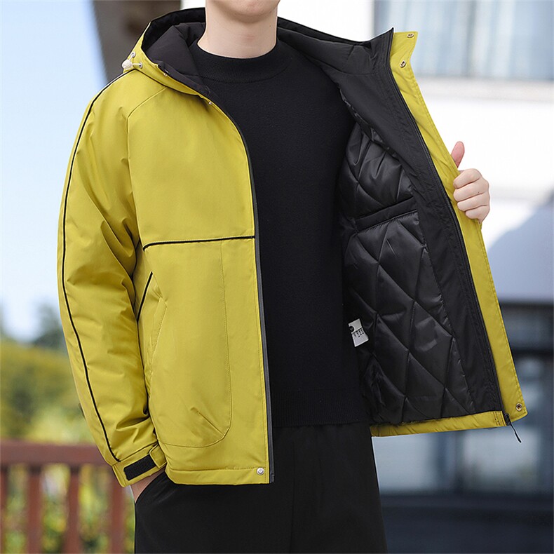 冬季大码L-8XL加绒加厚休闲个性拼连帽棉衣男外套,男装棉衣,星座209