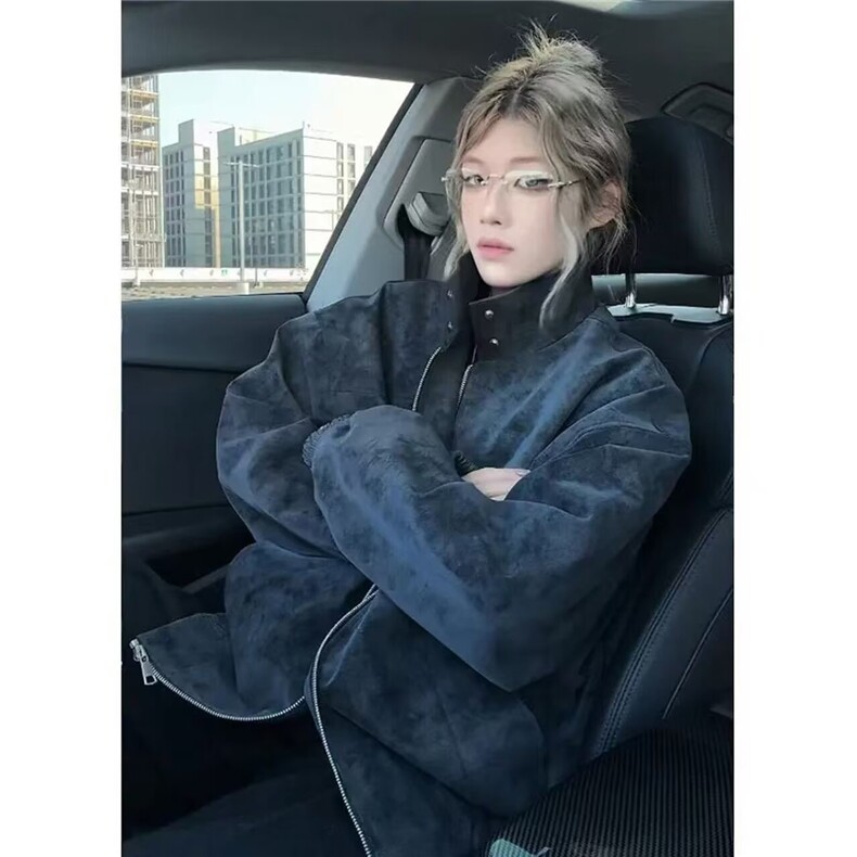 W11104-P70网图现货春季新款潮牌复古PU皮立领皮衣夹克外套,男装夹克,星座1608