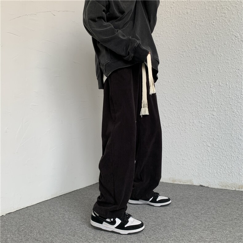 大码宽松休闲裤长裤灯芯绒老爹裤直筒裤K266*P35控58，男装休闲裤，星座227-1