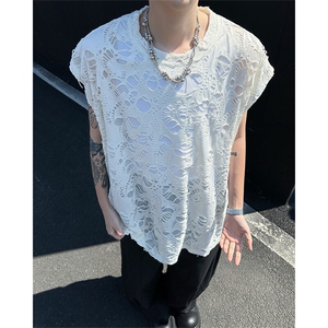 8XL-M 重磅！特大码短袖T恤背心男宽松休闲百搭 篮球服DX318P28图片