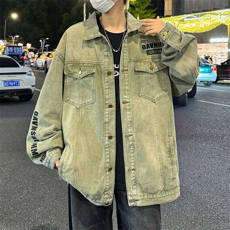 秋季新款美式复古夹克水洗外套BJ2225P78,男装夹克,星座1116-2