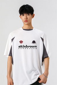 速干运动美式投篮街头印花球服大码M-5XL短袖T恤男DX78028P50控78图片