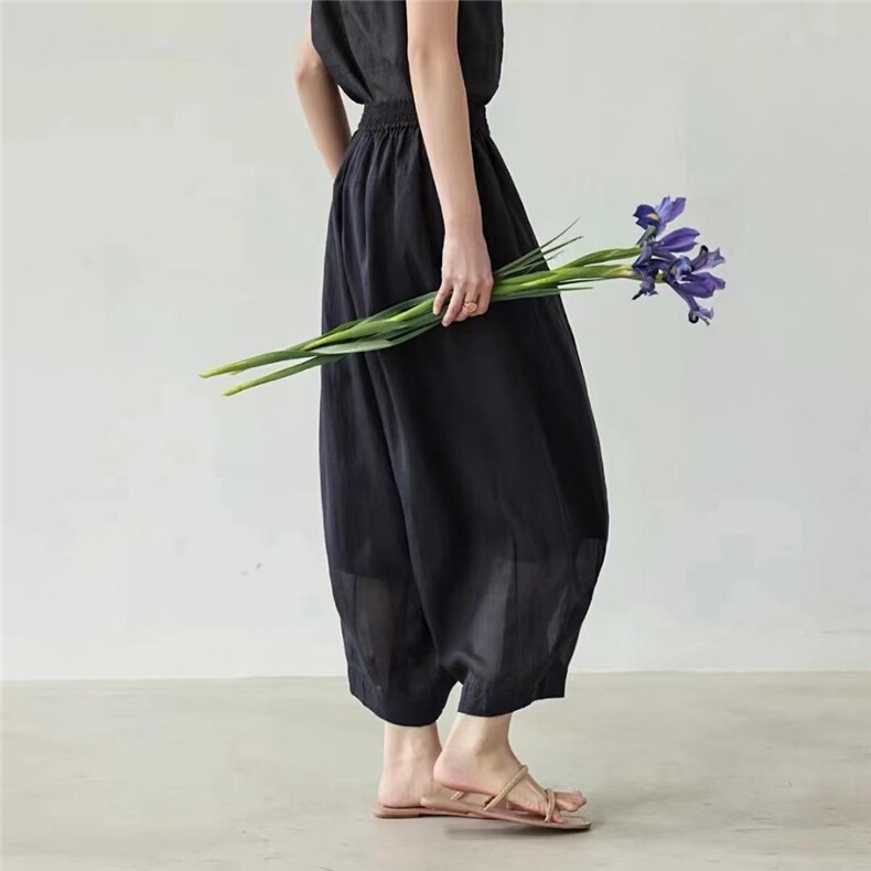 纯苎连衣裙小衫裤子裙子衬衣 时尚风 风淑女风休闲风，女装连衣裙，川哲