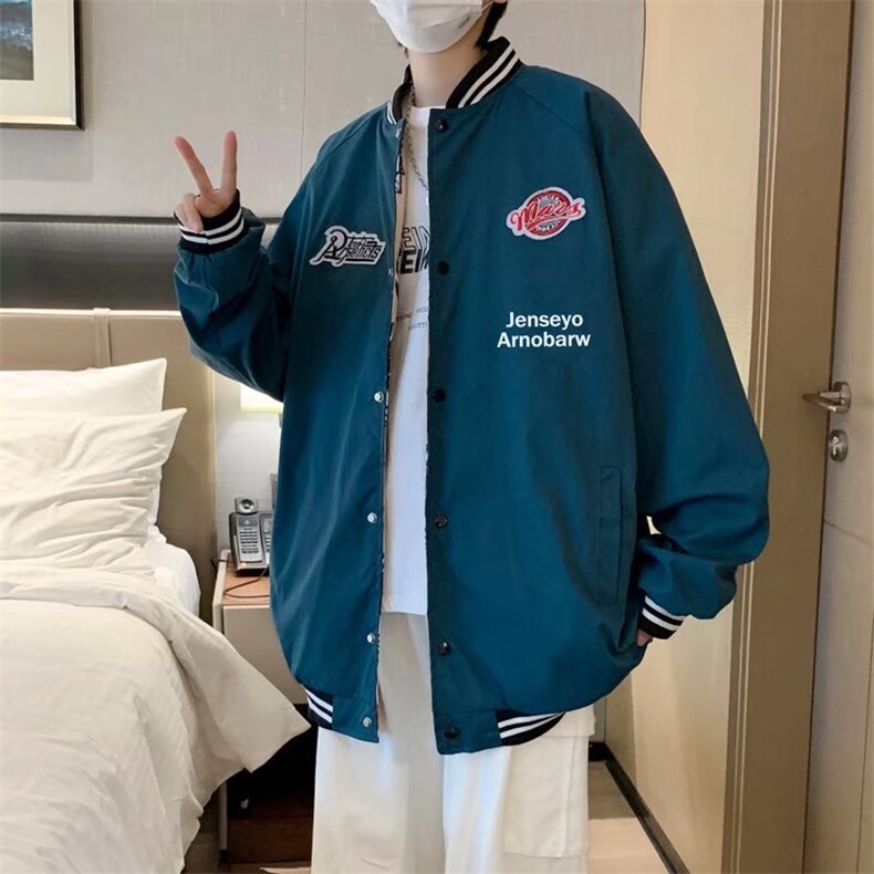 潮流夹克潮男春季棒球领夹克双面穿J029P60,男装夹克,星座1116-2