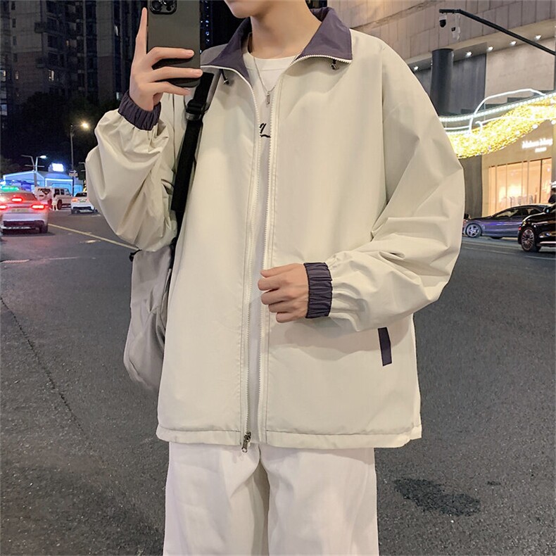 现货户外夹克男双面穿立领上衣外套支持二开JK836-P60,男装夹克,电商B306