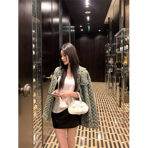 NZ072-100 潮流复古牛仔夹克外套女水洗小香风提花情侣款工装图片