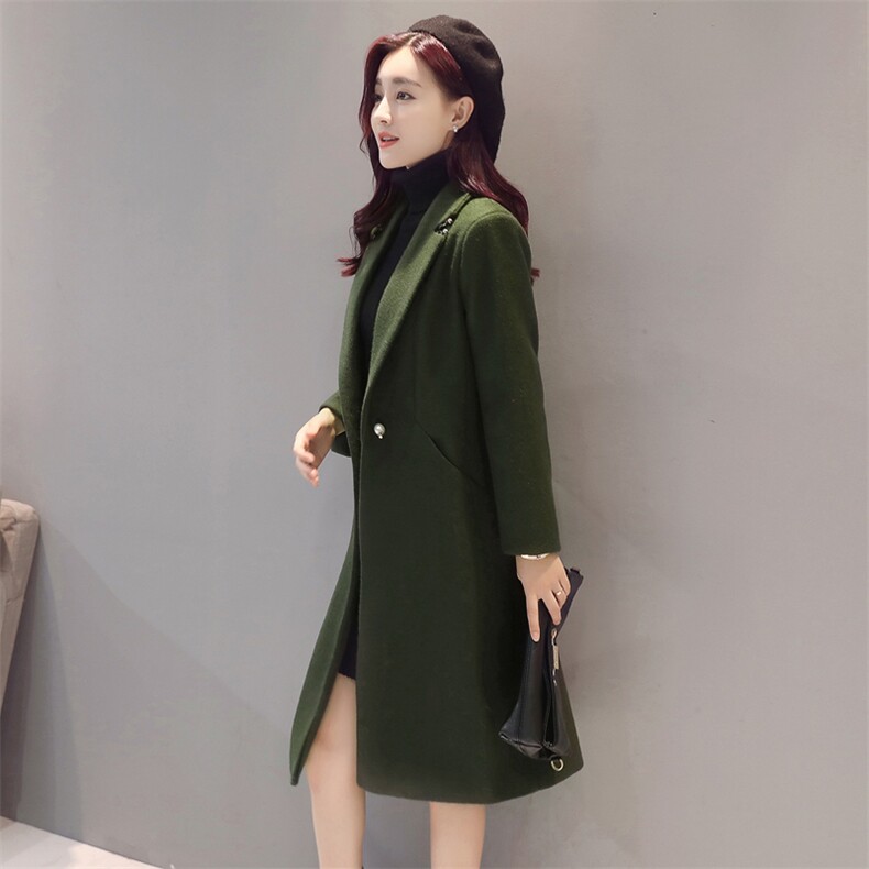 毛呢外套时尚潮流简约百搭韩版气质修身显瘦2020年冬季,女装毛呢外套,冬木谷雨