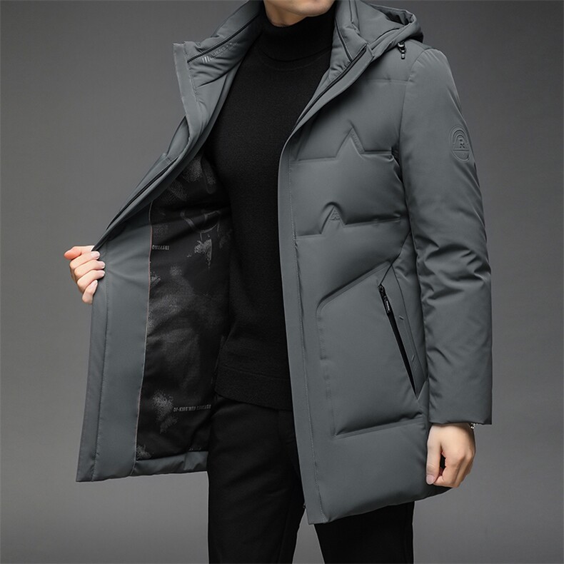 B2186钱塘2020-390白鸭绒中长款可脱卸帽男装羽绒服P290,男装羽绒服,钱塘207-3