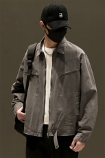 秋冬新款夹克全棉水洗重磅青少年外套日系棒球服上衣，男装夹克，星座1206（原A206）