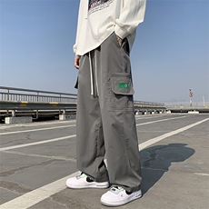 2024外景春季阔腿裤男直筒宽松大码工装休闲裤KLY055-P45，男装工装外套，电商A042