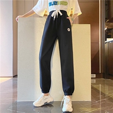 酷丝棉250g秋季新款宽松哈伦束脚休闲裤女K110-P45，男装休闲裤，星座911-2(原星座613-2）
