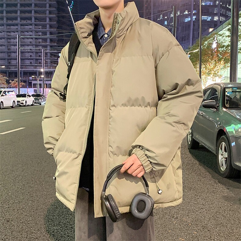潮流宽松立领棉衣百搭休闲棉服A161-7701图片