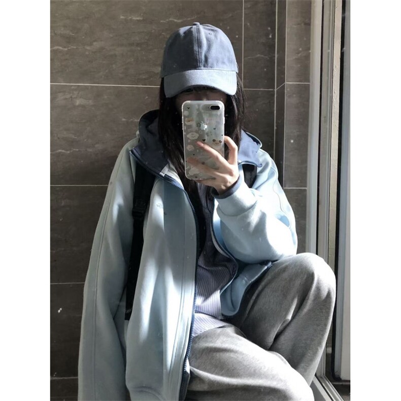 DD201P58美式复古浅蓝色外套,女装短外套,电商B323A
