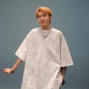 满天星短袖t恤男2025夏季新款潮牌宽松体恤高初中学生半袖上衣服图片