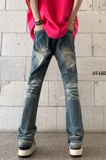 夏季美式高街ins小众破洞牛仔裤货号K755P6588，男装牛仔裤，电商A063