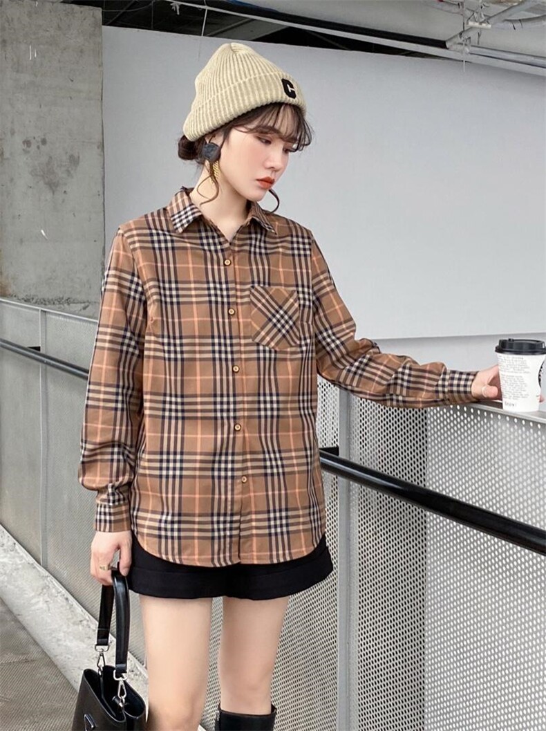 加绒衬衫，女装衬衫，依伊贝诺