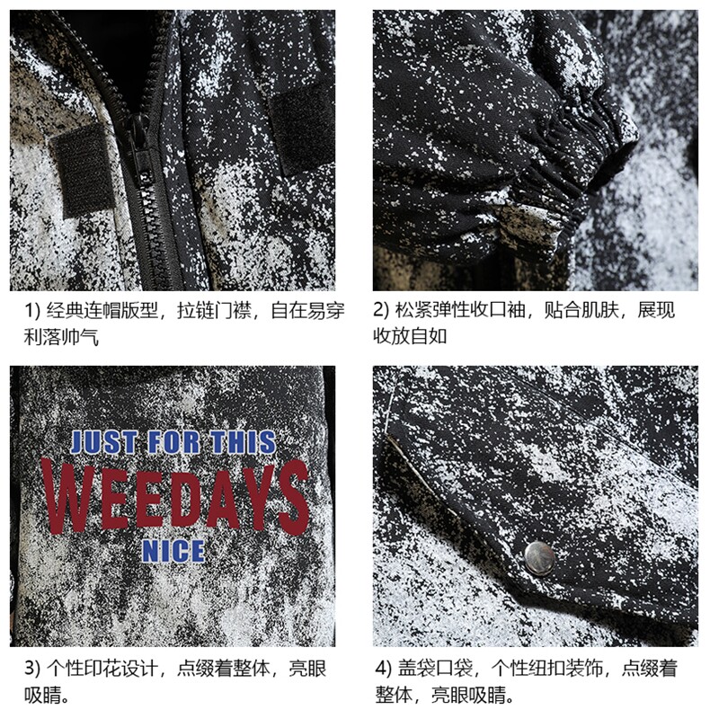 MC49113-P135日系潮棉衣男大码派克服男工装棉服外套棉袄砖墙,男装棉衣,电商A040A