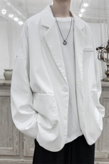 秋装现货港风宽松衬衫休闲西服外套男生帅气西装D201-DM09-P65，男装西服套装，电商D321-1