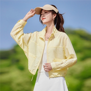 现货2026夏季新款轻薄透气时尚宽松休闲莱赛尔常规夏季女士短外套图片