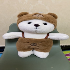 芊朵朵毛绒玩具 背带水豚熊
